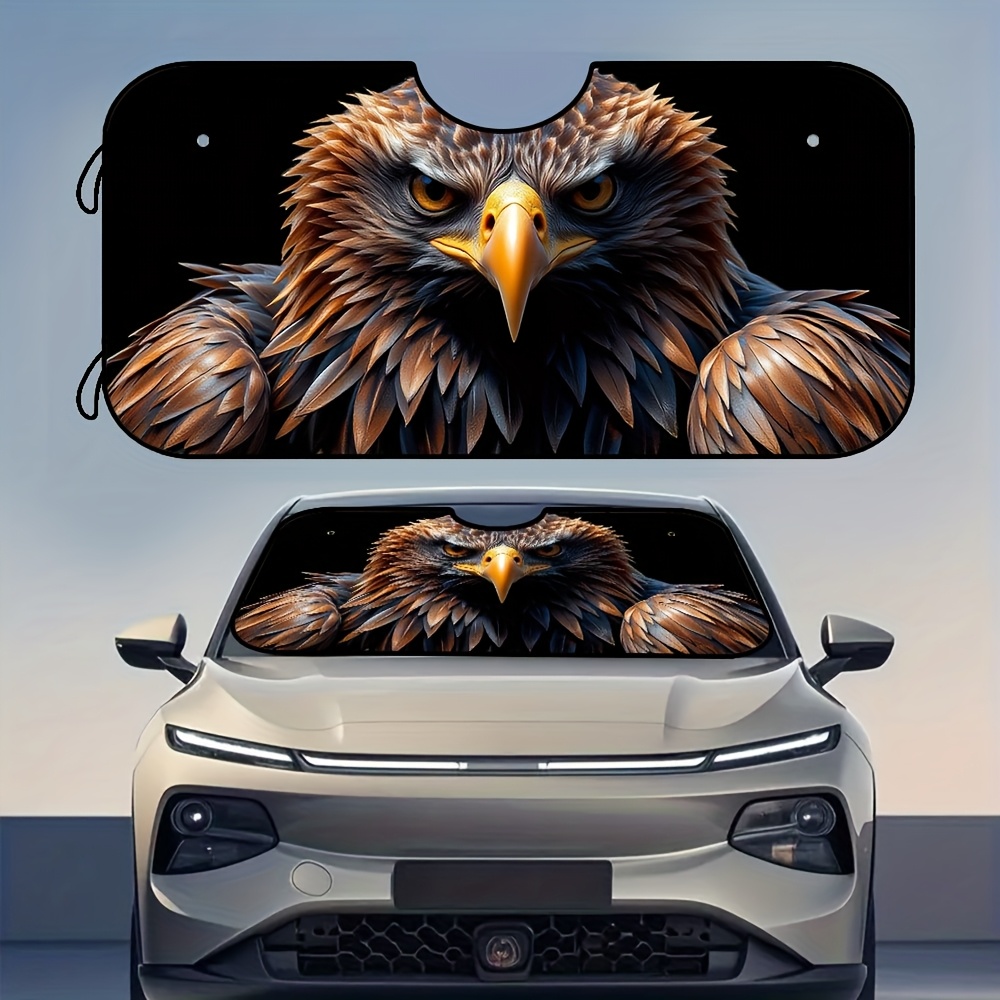 Interior Design Sketch - 1pc, Eagle Head Sketch Pattern Polyester