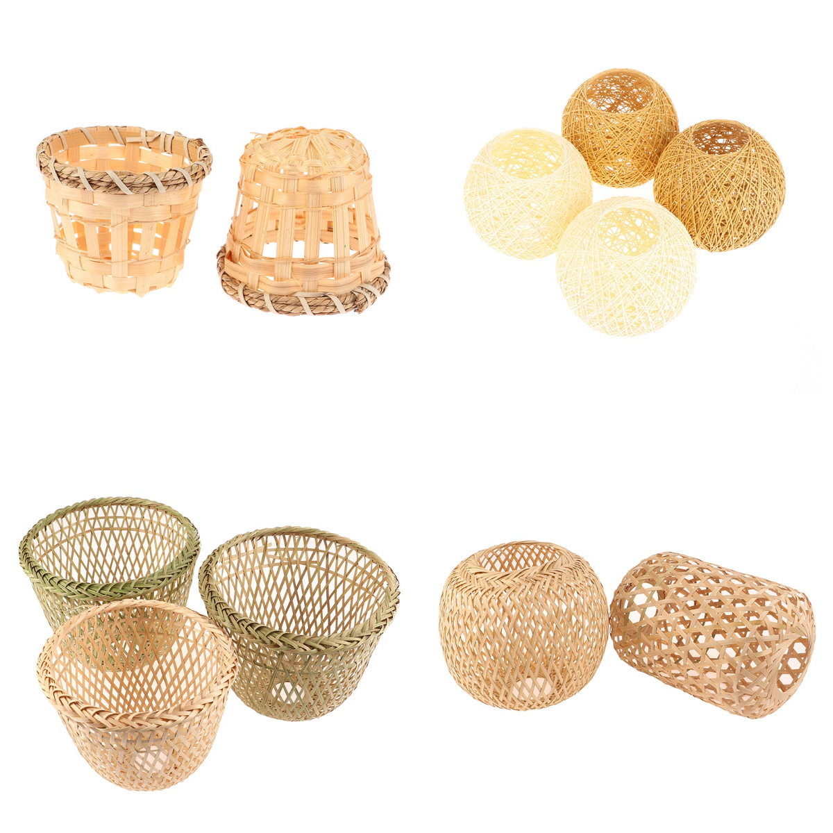 Wicker Pendant Shade - Lamp Shade Light Cover Rattan Lampshade