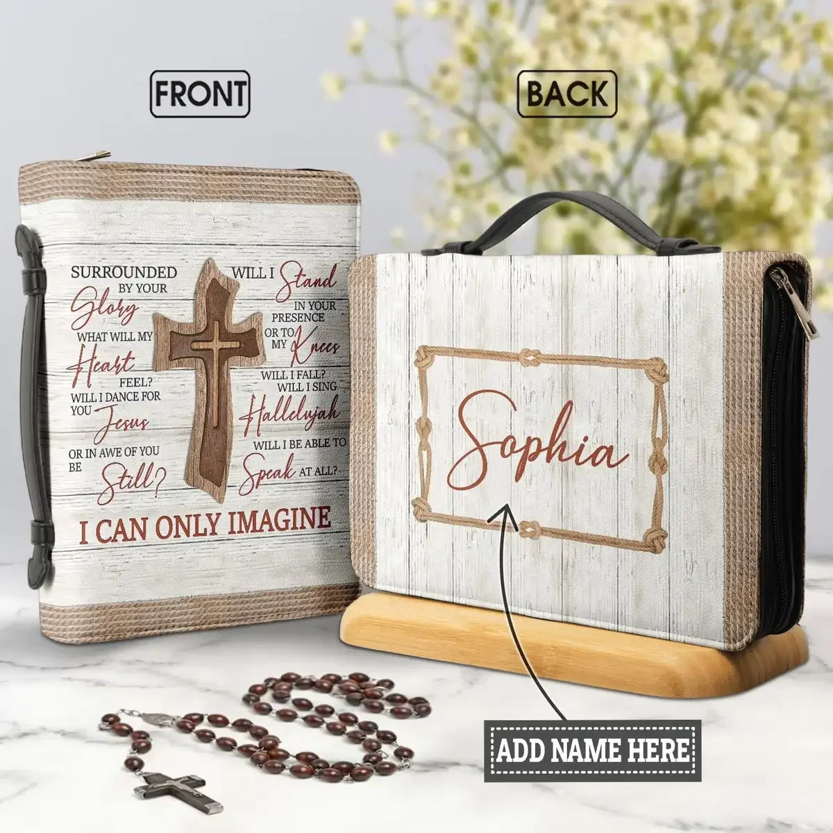 Interior Design Book - Faith I Can Only Imagine Wooden