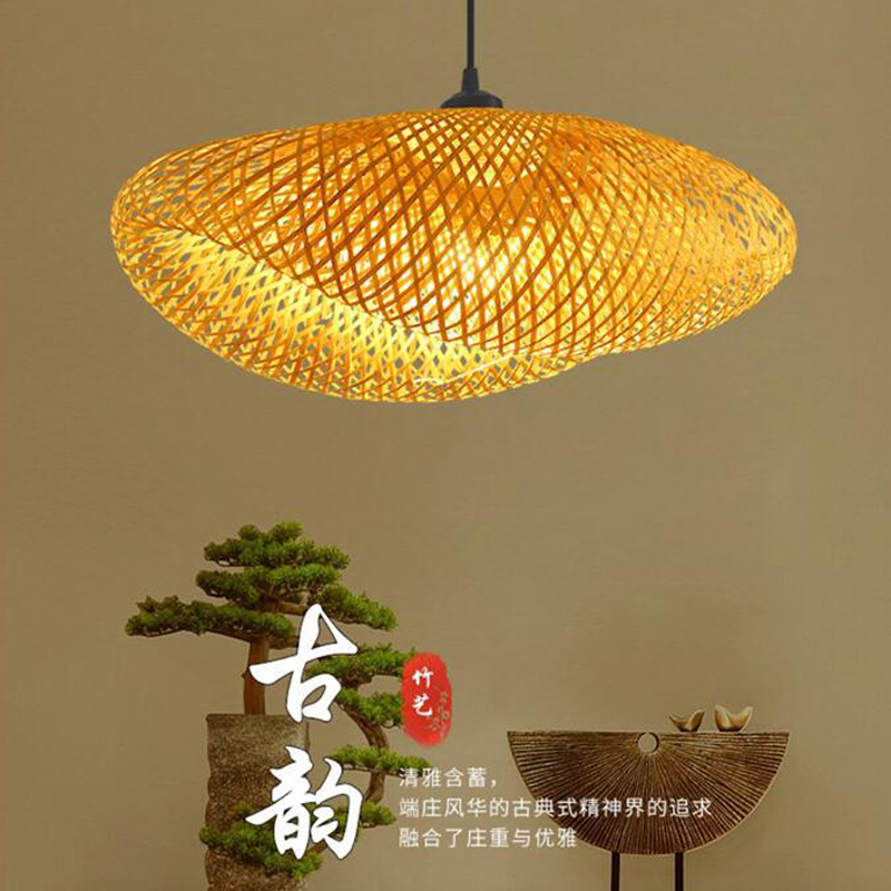ZK40 Handmade Bamboo Straw Hat – Wicker Pendant Shade Bewertung und Preis