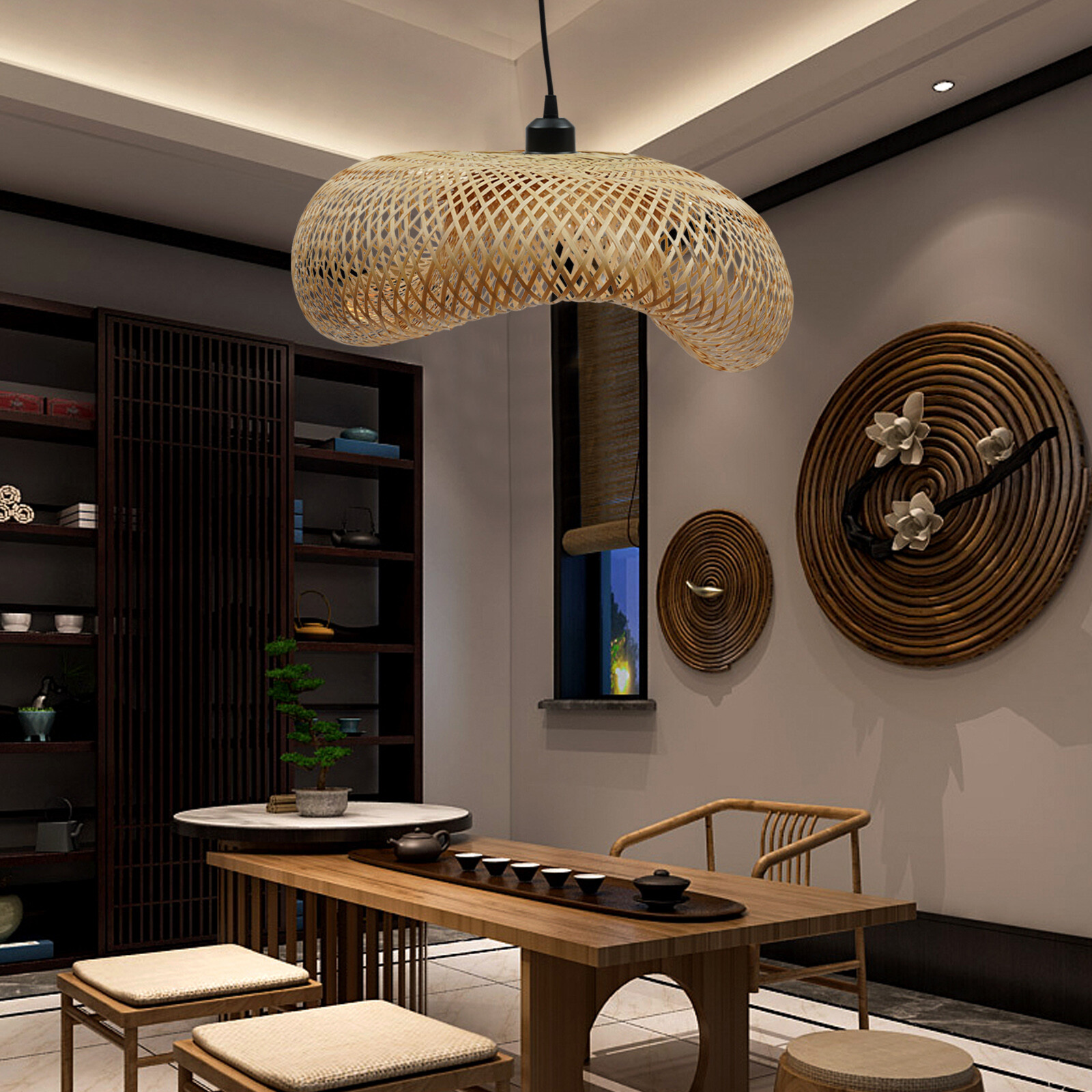 Bamboo Wicker Rattan Shade Pen – Wicker Pendant Shade Bewertung und Preis
