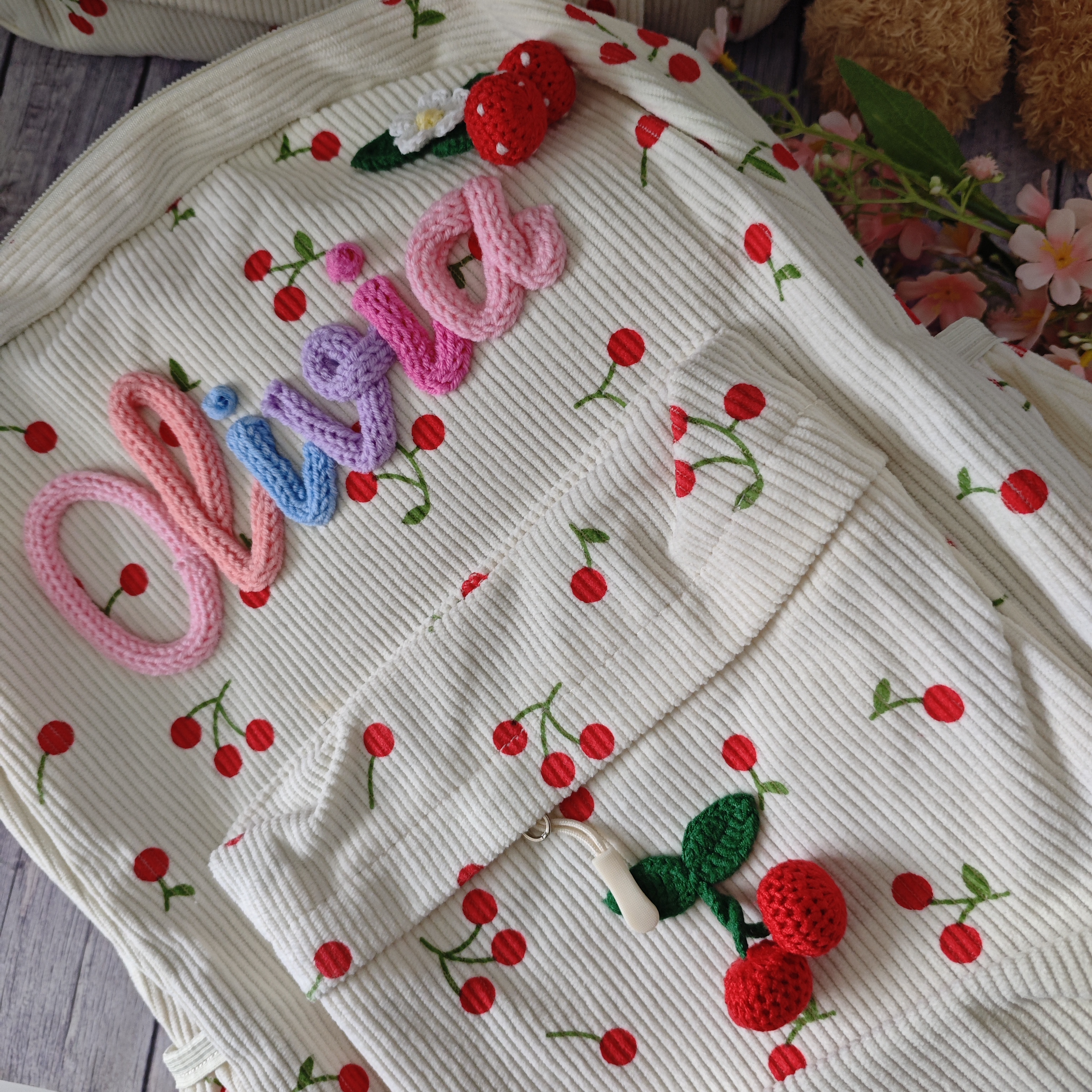 Personalized Cherry Backpacks  – Interior Design Name Bewertung und Preis