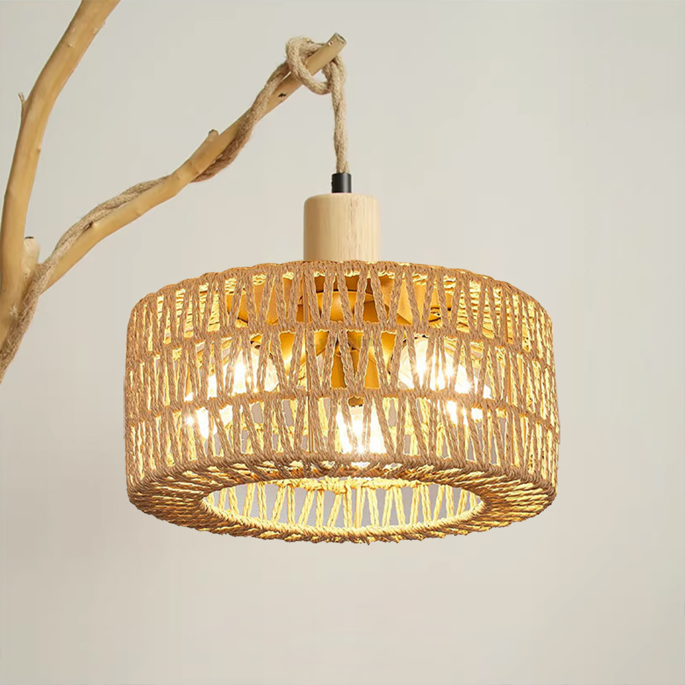 Rattan Lamp Shade E27 Wicker W – Wicker Pendant Shade Bewertung und Preis
