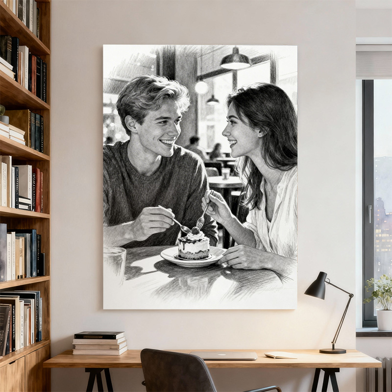 An Artistic Canvas Print in Sk – Interior Design Sketch Bewertung und Preis