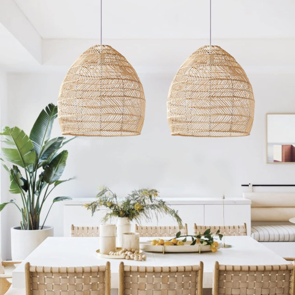 Rattan Woven Pendant Light Sha – Wicker Pendant Shade Bewertung und Preis