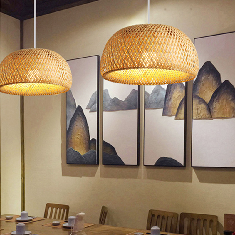 Bamboo Lantern 26cm Pendant La – Wicker Pendant Shade Bewertung und Preis