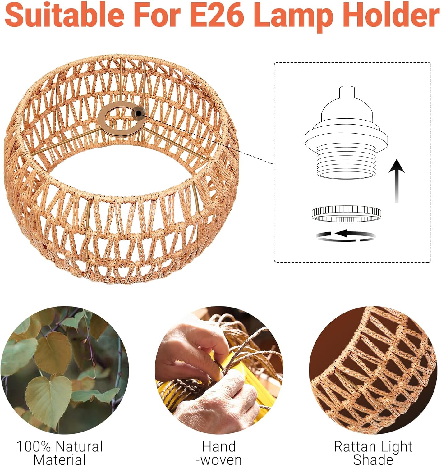 Hanging Pendant Lamp Shade(12. – Wicker Pendant Shade Bewertung und Preis