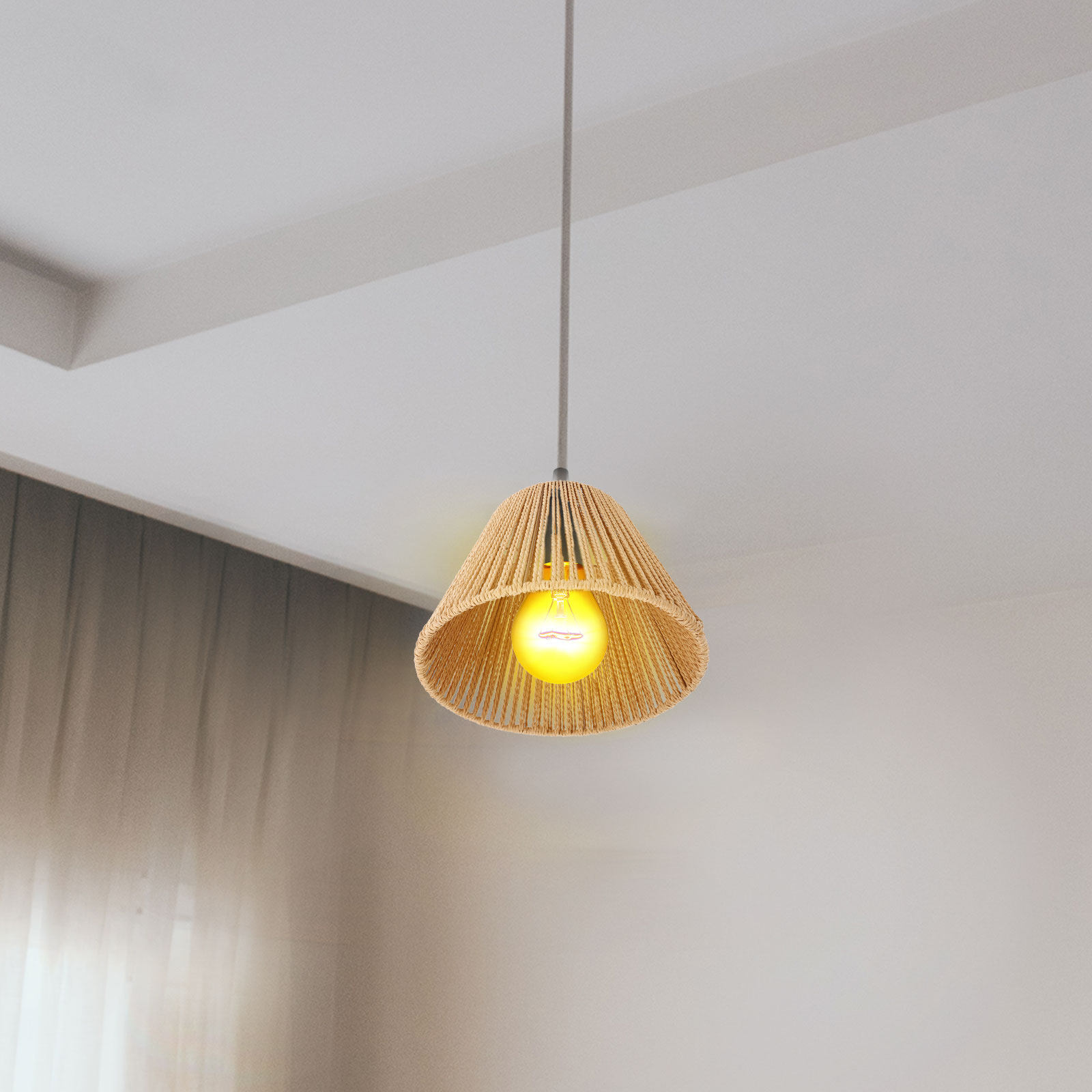 Vintage Rattan Lamp Shade Wove – Wicker Pendant Shade Bewertung und Preis