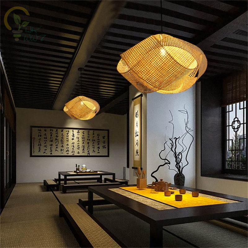 New Chinese Bamboo Wicker Ratt – Wicker Pendant Shade Bewertung und Preis