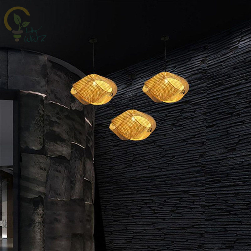 New Chinese Bamboo Wicker Ratt – Wicker Pendant Shade Bewertung und Preis