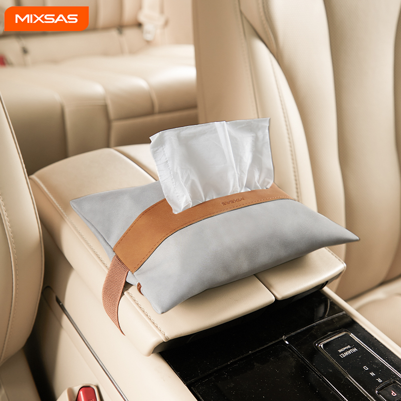 MIXSAS Car Tissue Box PU Faux  – Interior Design Type Bewertung und Preis